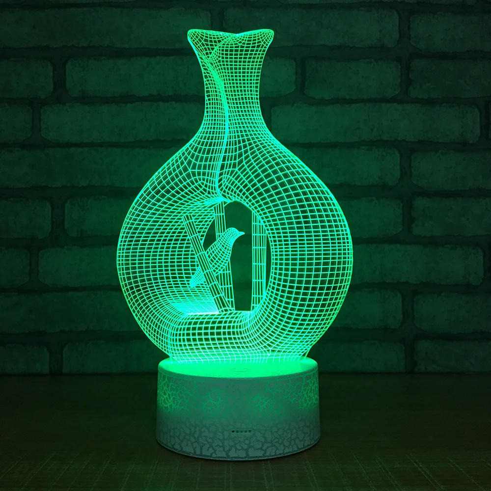 Factory Wholesale Cage Bird 3d Night Light Colorful Led 3d Kids Lamp Led Small Creative Gift Atmosphere 3d Light Fixtures
Factory Wholesale Cage Bird 3d Night Light Colorful Led 3d Kids Lamp Led Small Creative Gift Atmosphere 3d Light Fixtures
