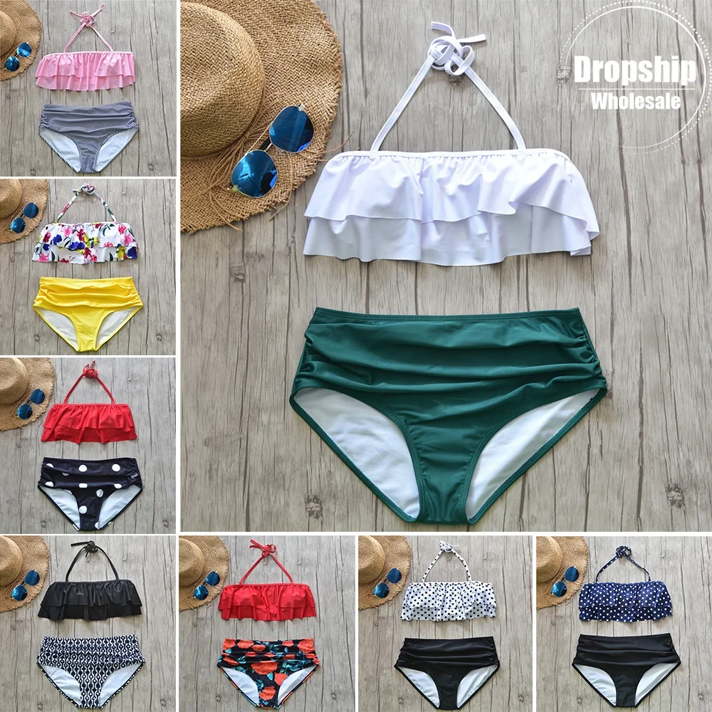 SEXY 2019 Flounces Bikini Set Women Push up Crop Top High Waist Bottom Summer Beach Swimsuit Swimming Beachwear Push up Swimwear
SEXY 2019 Flounces Bikini Set Women Push up Crop Top High Waist Bottom Summer Beach Swimsuit Swimming Beachwear Push up Swimwear