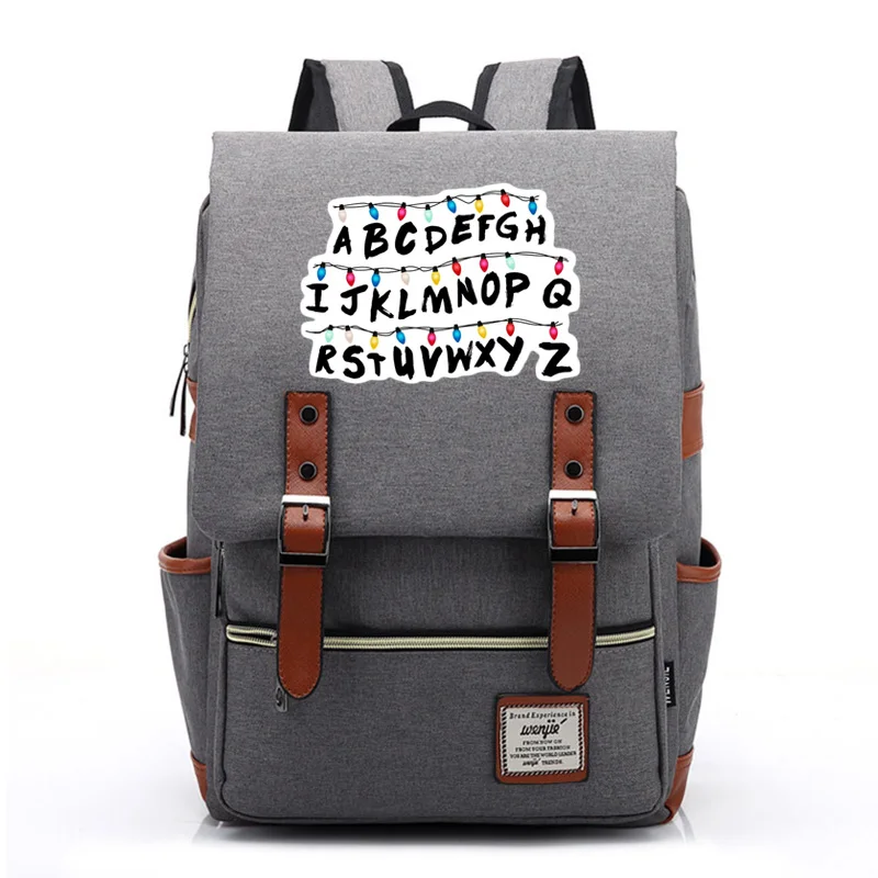 2019New Stranger Things Christmas lamp Letter Boy Girl Student School bag Teenagers Schoolbags Canvas Women Bagpack Men Backpack
2019New Stranger Things Christmas lamp Letter Boy Girl Student School bag Teenagers Schoolbags Canvas Women Bagpack Men Backpack