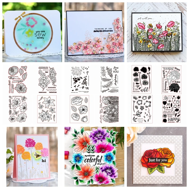 Mixed Beautiful Bloom Flower Transparent Clear Silicone Stamp Set for DIY Scrapbooking/ Card Making Decorative Clear Stamps
Mixed Beautiful Bloom Flower Transparent Clear Silicone Stamp Set for DIY Scrapbooking/ Card Making Decorative Clear Stamps