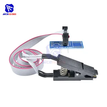 SOIC8 SOP8 SOP Format Flash Chip IC Test Clips Socket Adpter BIOS 24 25 93 Programmer Programable Module Board