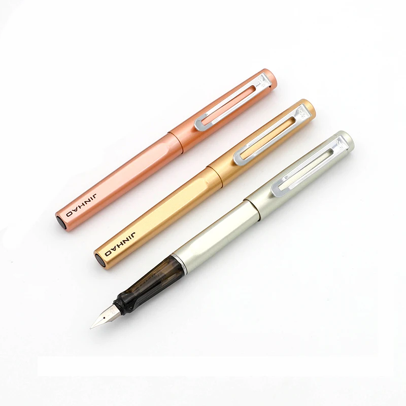1pc High Quality Jinhao Metal 0.5mm Fountain Pen Fine Nib Student Business Office Iraurita Ink Pens School Supplies Stationery
1pc High Quality Jinhao Metal 0.5mm Fountain Pen Fine Nib Student Business Office Iraurita Ink Pens School Supplies Stationery