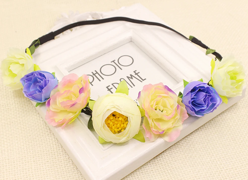 Exquisite rose flower Bride Bohemian Flower Headband Festival Wedding Floral Garland Hair Band Headwear Hair Accessories Women
Exquisite rose flower Bride Bohemian Flower Headband Festival Wedding Floral Garland Hair Band Headwear Hair Accessories Women