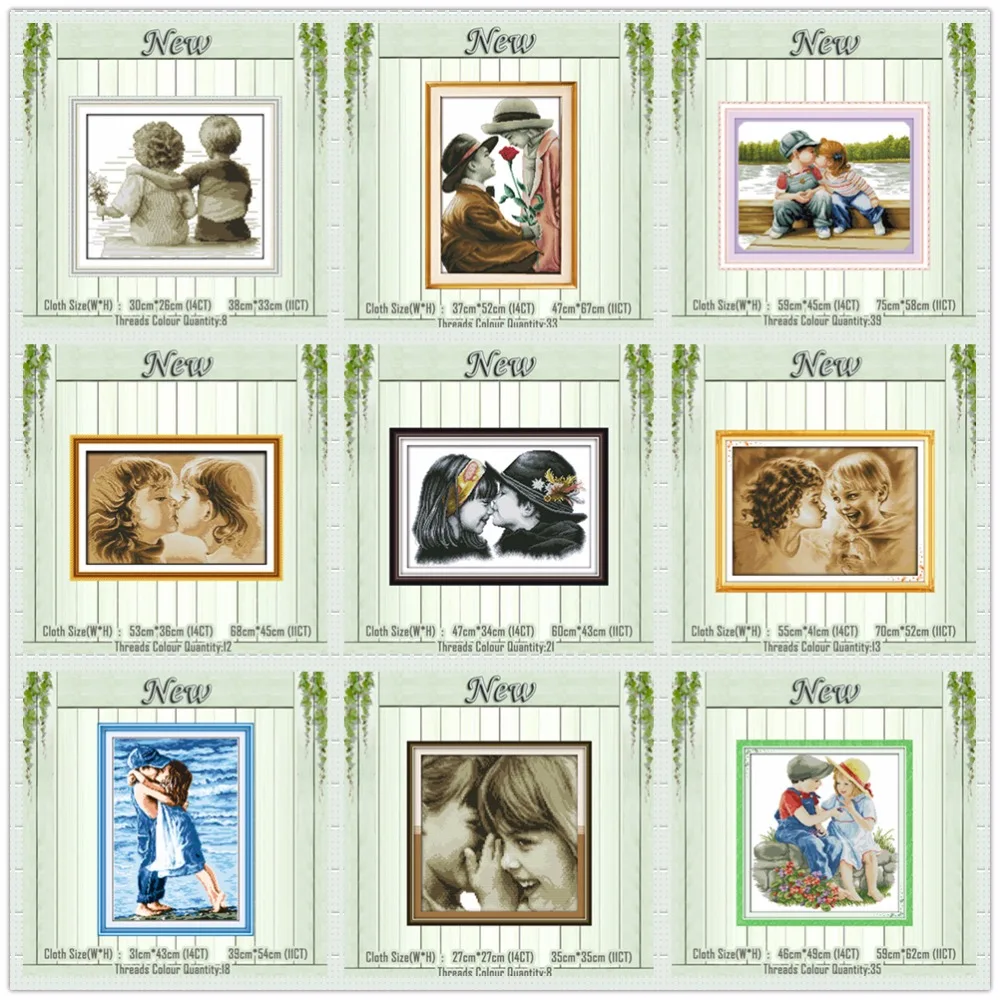 Lovely lovers Innocence Whisper girl boy counted printed on the canvas DMC 11CT 14CT kits Cross Stitch embroidery needlework Set 
Lovely lovers Innocence Whisper girl boy counted printed on the canvas DMC 11CT 14CT kits Cross Stitch embroidery needlework Set