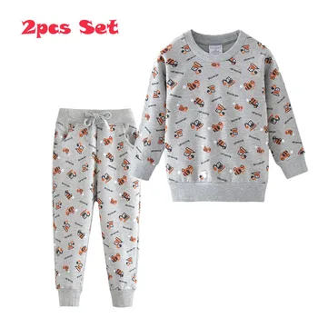 Jumping Meters Baby Long Sleeve Clothing Sets Cotton Forklifts Printed Cartoon Hot Selling Boys Girls Suits Sport Shirts + Pants
Jumping Meters Baby Long Sleeve Clothing Sets Cotton Forklifts Printed Cartoon Hot Selling Boys Girls Suits Sport Shirts + Pants