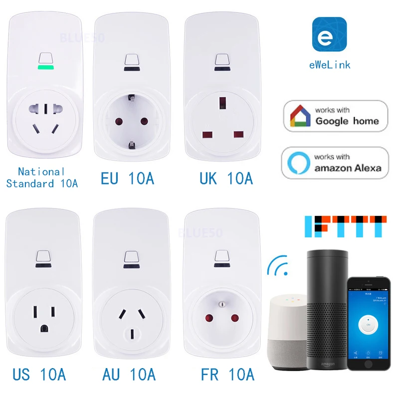 Smart Socket Plug WiFi Wireless Remote automation module Adaptor with Timer switch Compatible with Alexa Google Home Voice
Smart Socket Plug WiFi Wireless Remote automation module Adaptor with Timer switch Compatible with Alexa Google Home Voice