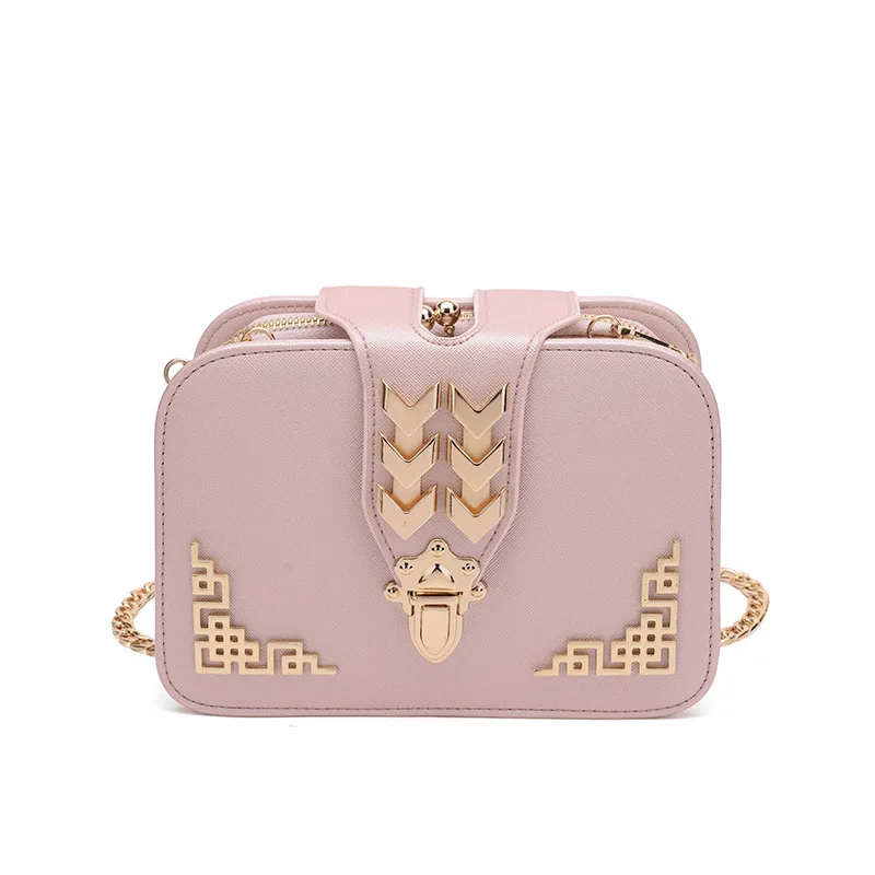 2019 New Korean Fashion Tide Bag Metal Chain Clamp Bag Single Shoulder Oblique Spin Bag Lady Bags
2019 New Korean Fashion Tide Bag Metal Chain Clamp Bag Single Shoulder Oblique Spin Bag Lady Bags