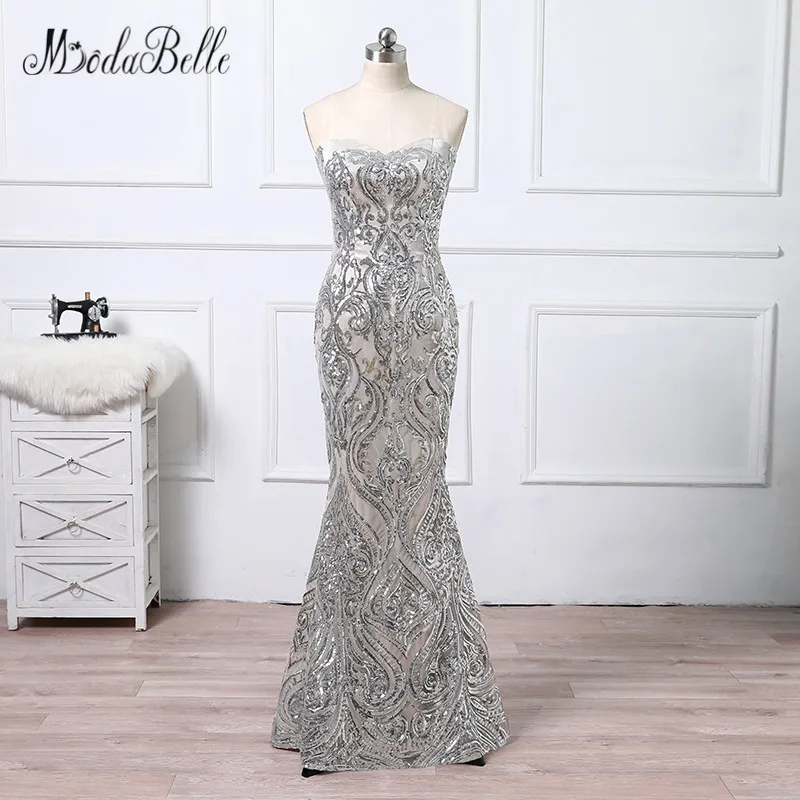 modabelle Formal Gowns Sequin Evening Dress Mermaid Luxury Robe Dubai Soiree 2018 African Long Prom Dress Silver Sparkly
modabelle Formal Gowns Sequin Evening Dress Mermaid Luxury Robe Dubai Soiree 2018 African Long Prom Dress Silver Sparkly