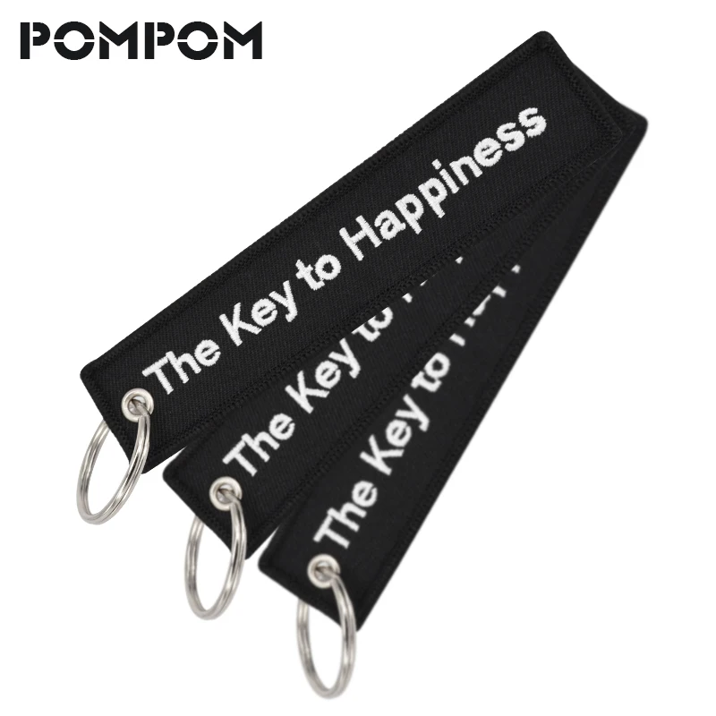 3 PCS/LOT The Key to Happiness Keychain for Motorcycles and cars Emoboridery custom keyring special lugguage Tags key holdrer
3 PCS/LOT The Key to Happiness Keychain for Motorcycles and cars Emoboridery custom keyring special lugguage Tags key holdrer