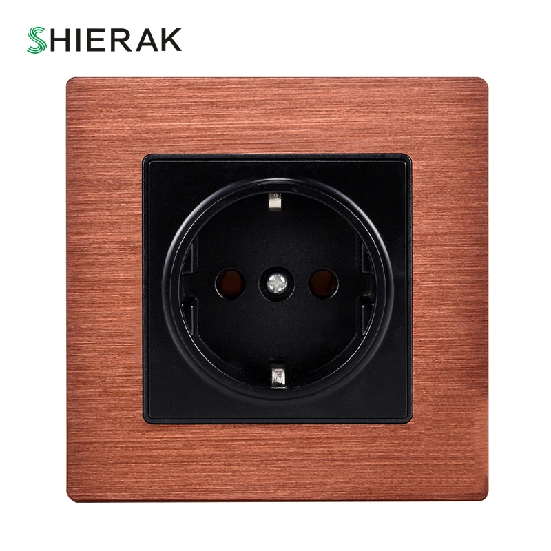 SHIERAK 16A 250V EU Standard Power Socket Schuko 86 Type Luxury Aluminum Panel Electric Wall Socket Electrical Outlets For Home
SHIERAK 16A 250V EU Standard Power Socket Schuko 86 Type Luxury Aluminum Panel Electric Wall Socket Electrical Outlets For Home