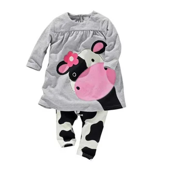 Autumn Winter Baby Girls Clothes Set O neck Milk Cow Print Long Sleeve Shirts Cow Tops Kids Clothing set Boys Girl Suits
Autumn Winter Baby Girls Clothes Set O neck Milk Cow Print Long Sleeve Shirts Cow Tops Kids Clothing set Boys Girl Suits