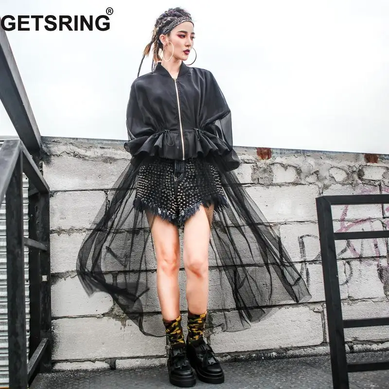 GESTRING Womens Long Trench Coat Baseball Uniform Outerwear Splicing Chiffon 2018 Female Long Sleeve Thin Sun-proof clothing
GESTRING Womens Long Trench Coat Baseball Uniform Outerwear Splicing Chiffon 2018 Female Long Sleeve Thin Sun-proof clothing