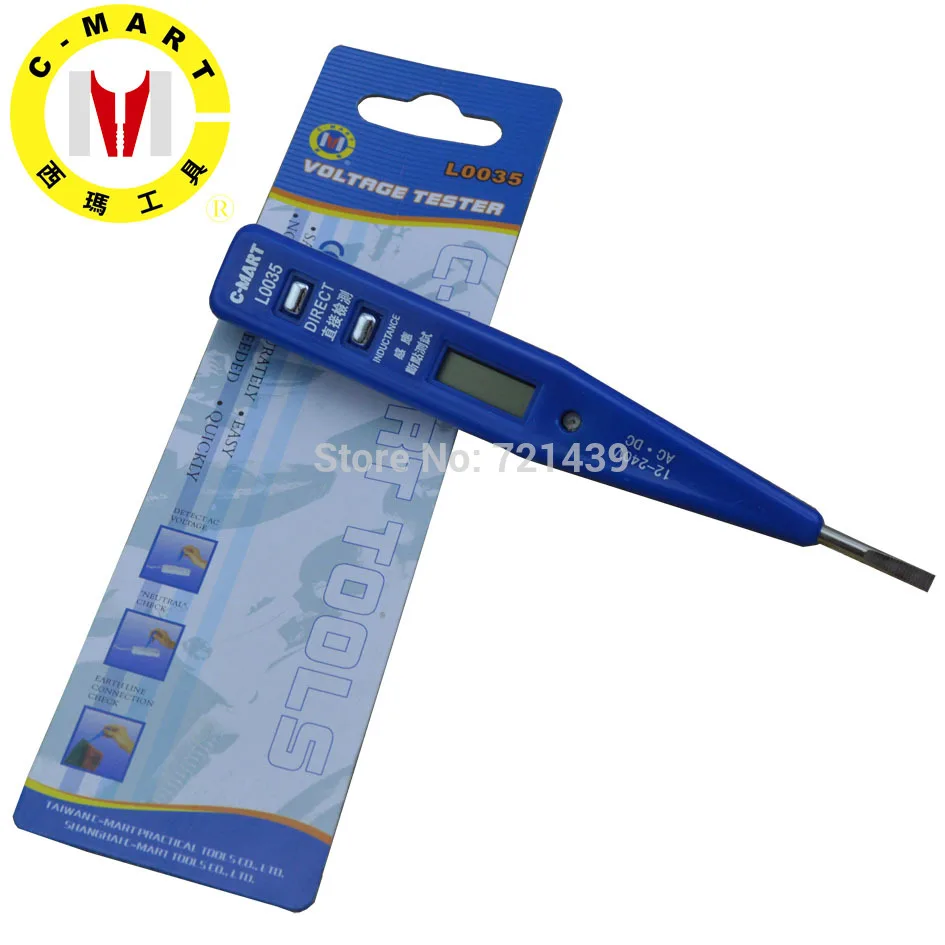 C-MART Test Pencil PMulti-function Digital Induction Test Pencil Screwdriver Electrical Tester with LED Light Power Tools AC/DC
C-MART Test Pencil PMulti-function Digital Induction Test Pencil Screwdriver Electrical Tester with LED Light Power Tools AC/DC