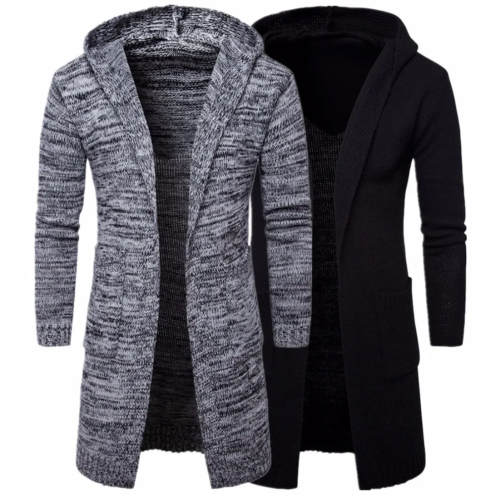 2018 Sweater Mens Slim Fit Hooded knit Sweater Fashion Cardigan Long Trench Hooded Long Sleeve Cardigan Coat Jacket
2018 Sweater Mens Slim Fit Hooded knit Sweater Fashion Cardigan Long Trench Hooded Long Sleeve Cardigan Coat Jacket
