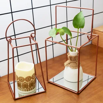Simple Modern Geometric Candle Storage Rack Living Room Hanging Flower Decorations Iron Mirror Candlestick Figurine Plant Holder
Simple Modern Geometric Candle Storage Rack Living Room Hanging Flower Decorations Iron Mirror Candlestick Figurine Plant Holder