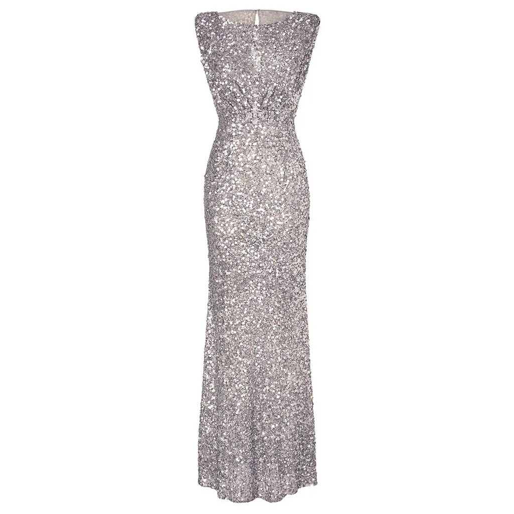 Clothing women's Silver/gold/pink Sexy Sleeveless Backless Sequin Long DressesSolid long Dress Plain Stretchy Party Dresses
Clothing women's Silver/gold/pink Sexy Sleeveless Backless Sequin Long DressesSolid long Dress Plain Stretchy Party Dresses