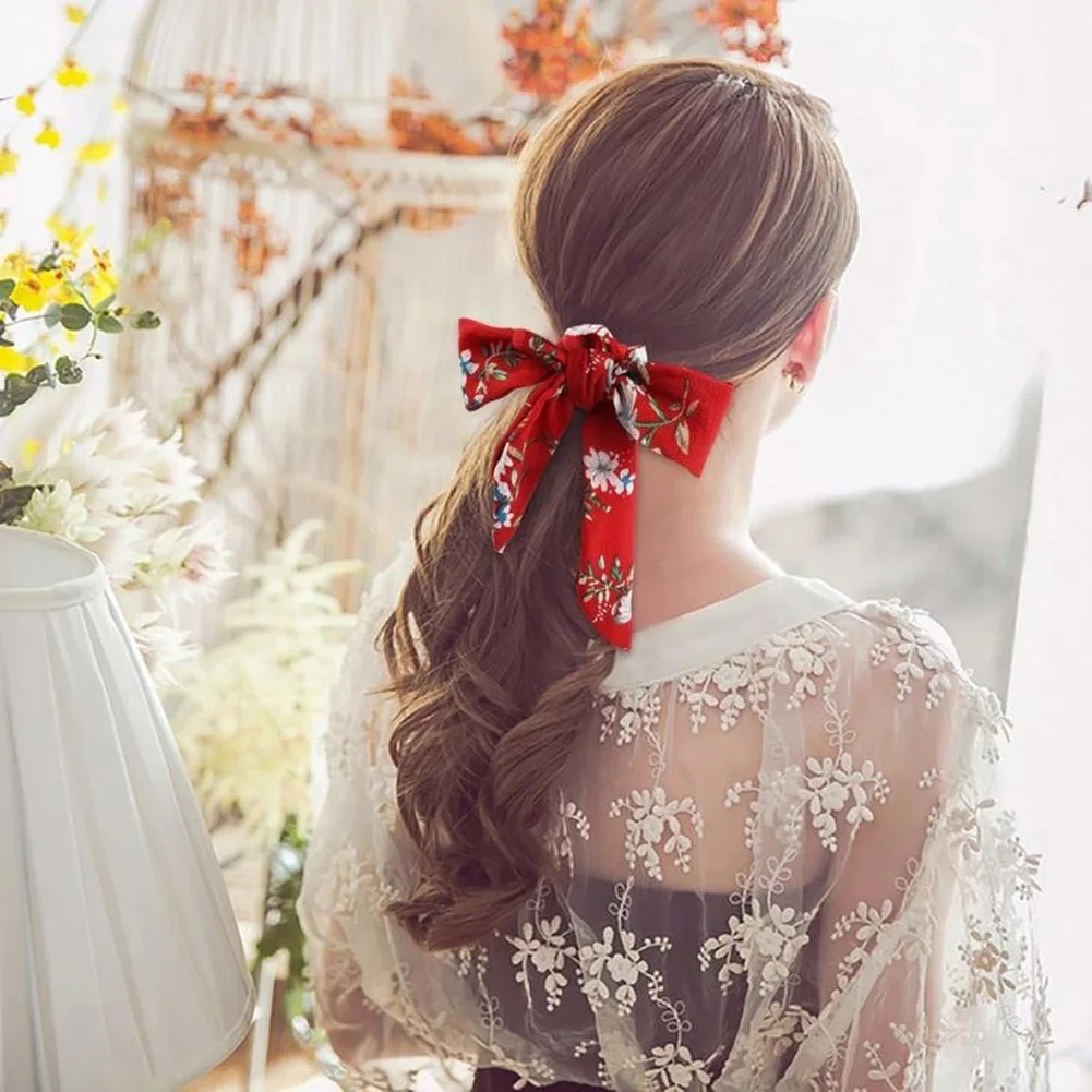5 Pcs Bow Hair Ring Rribbon Girl Horsetail Tie Hair Accessories Floral Large Intestine Long Tassel Knotted Hair Bands 35cm New
5 Pcs Bow Hair Ring Rribbon Girl Horsetail Tie Hair Accessories Floral Large Intestine Long Tassel Knotted Hair Bands 35cm New