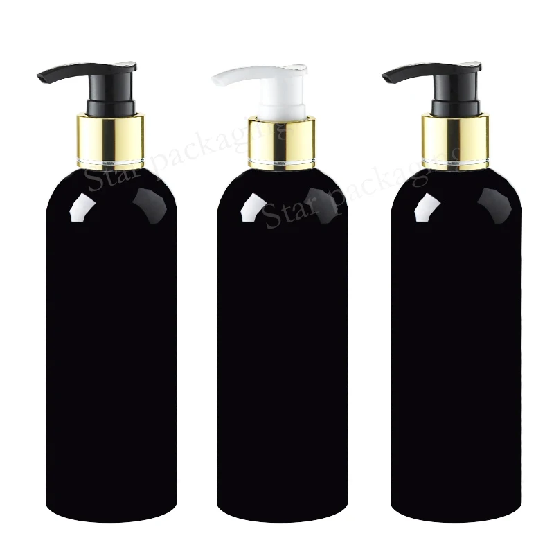 20pcs 300ml gold aluminum collar lotion pump PET black bottles,empty cosmetic round container for shampoo cream personal care
20pcs 300ml gold aluminum collar lotion pump PET black bottles,empty cosmetic round container for shampoo cream personal care