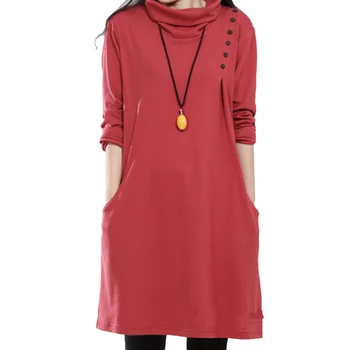 Mori Girls Loose Dress For Women Pure Color Turtle Collar Plus Size Robe Femme Fashion Elegant Vestidos Nice Streetwear Dresses
Mori Girls Loose Dress For Women Pure Color Turtle Collar Plus Size Robe Femme Fashion Elegant Vestidos Nice Streetwear Dresses