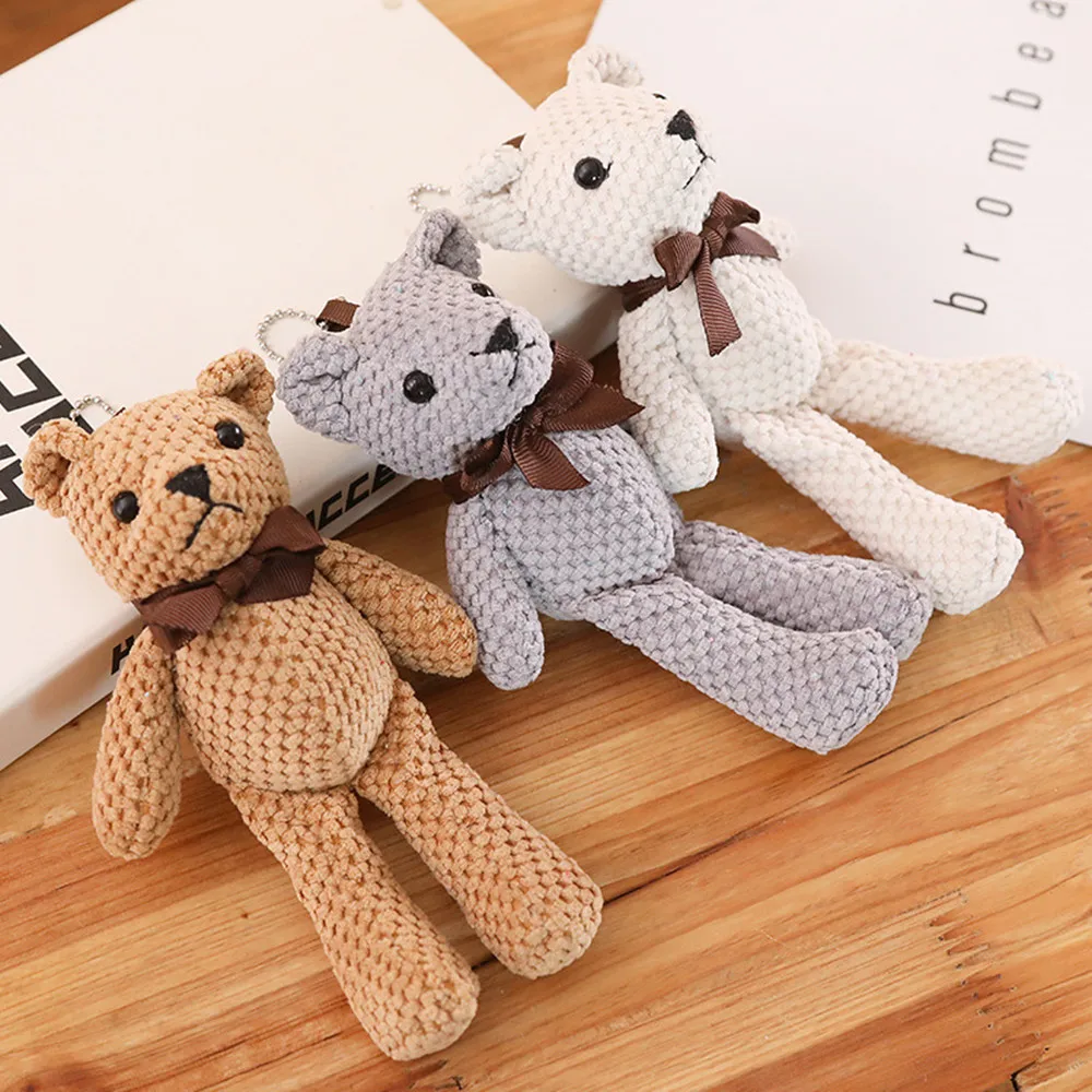 6 Color Mini Teddy Bear Stuffed Plush 18cm Cute Purple Mini Joint Bears Pendant Doll Gifts Birthday Wedding Party Decor Keychain
6 Color Mini Teddy Bear Stuffed Plush 18cm Cute Purple Mini Joint Bears Pendant Doll Gifts Birthday Wedding Party Decor Keychain
