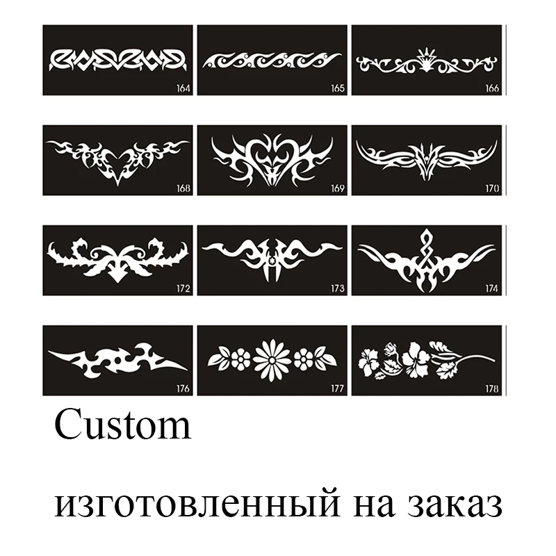 1000pcs Custom Airbrush Stencils Glitter Tattoo Drawing For Painting Stencil Temporary Henna Templates Stickers Different Size
1000pcs Custom Airbrush Stencils Glitter Tattoo Drawing For Painting Stencil Temporary Henna Templates Stickers Different Size