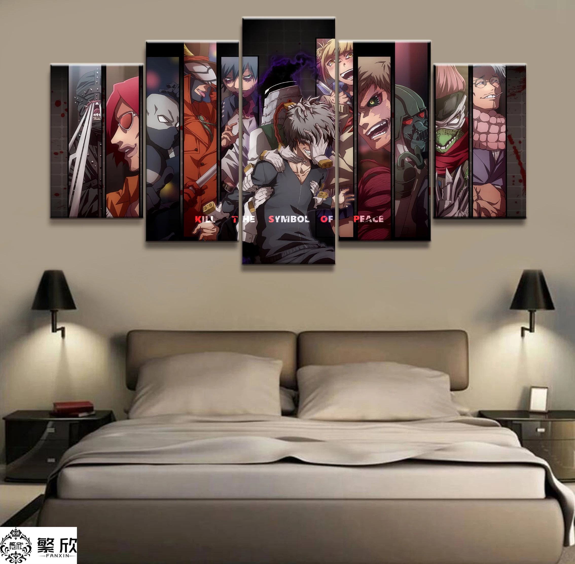 Wall Art Poster Painting Modular Pictures For Living Room Decorative Pictures Canvas Printed 5 Panel My Hero Academia Animation
Wall Art Poster Painting Modular Pictures For Living Room Decorative Pictures Canvas Printed 5 Panel My Hero Academia Animation