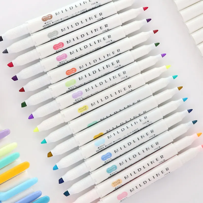 1pcs Japanese stationery zebra Mild liner double headed fluorescent highlighter art pen
1pcs Japanese stationery zebra Mild liner double headed fluorescent highlighter art pen