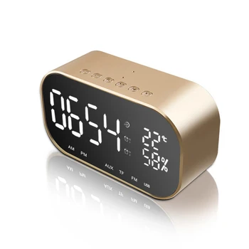 Mini Subwoofer Speaker with Mirror Function Desk Table Clocks Digital LED Alarm Clock Multifunctional Portable BT Wireless
Mini Subwoofer Speaker with Mirror Function Desk Table Clocks Digital LED Alarm Clock Multifunctional Portable BT Wireless