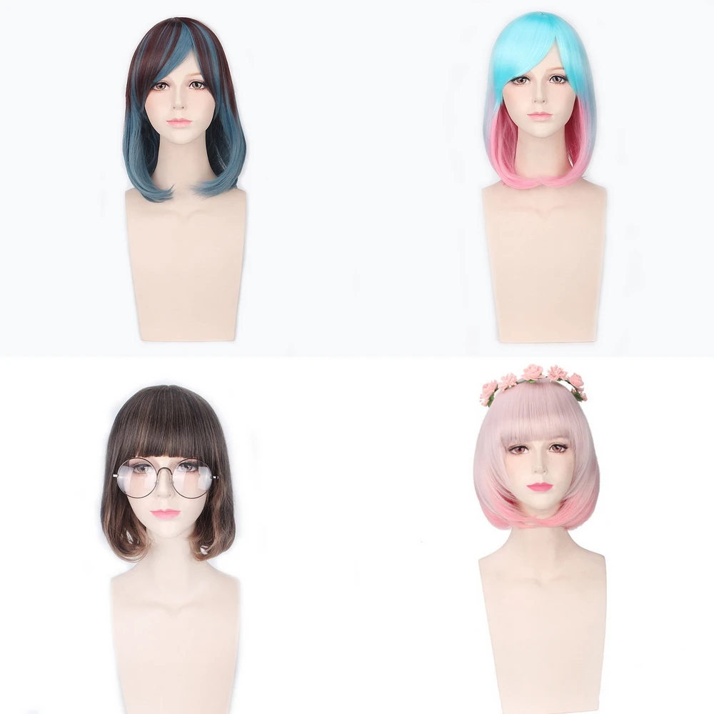 Cheap Straight Short Bob Wigs For Women Harajuku Lolita Ombre Wig Anime Cosplay Synthetic Hair For Halloween Costume Party
Cheap Straight Short Bob Wigs For Women Harajuku Lolita Ombre Wig Anime Cosplay Synthetic Hair For Halloween Costume Party
