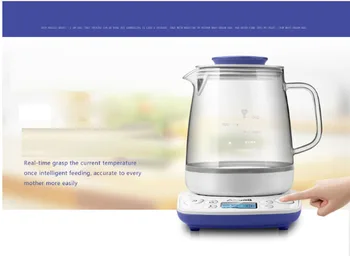 intelligent glass kettle milk heater 800ml Thermostat milk feeder baby BB milk warm 24h constant temperature 1000W
intelligent glass kettle milk heater 800ml Thermostat milk feeder baby BB milk warm 24h constant temperature 1000W