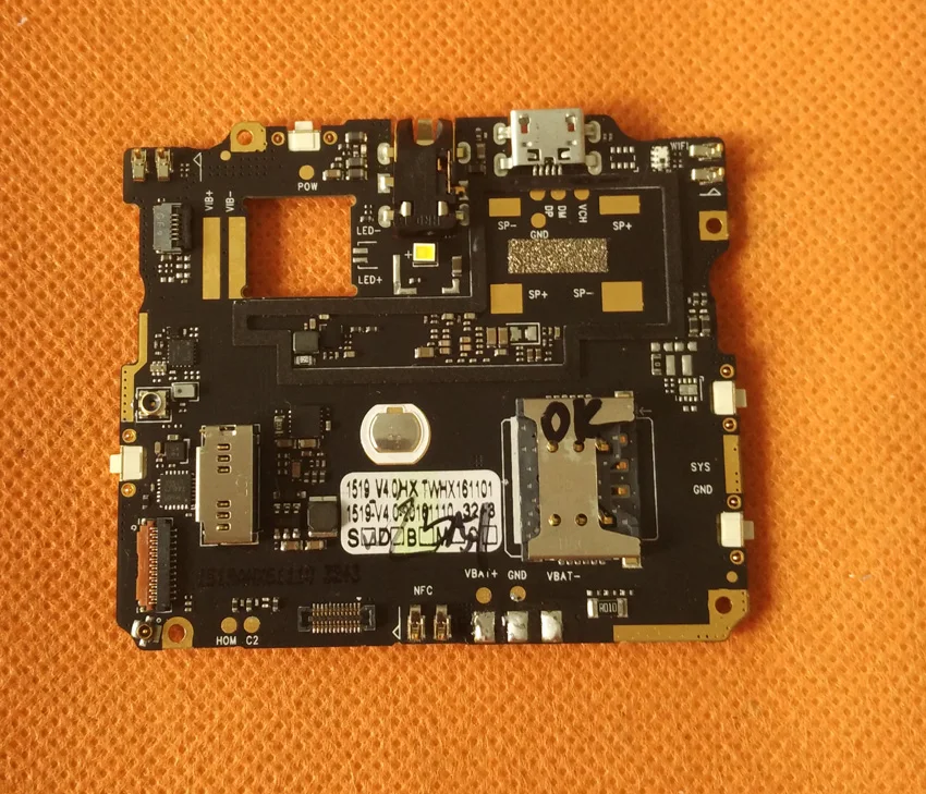 Б/у оригинальная материнская плата 3G ОЗУ + 32 Гб ПЗУ для Ulefone Armor 4 7 дюймов HD MTK6753