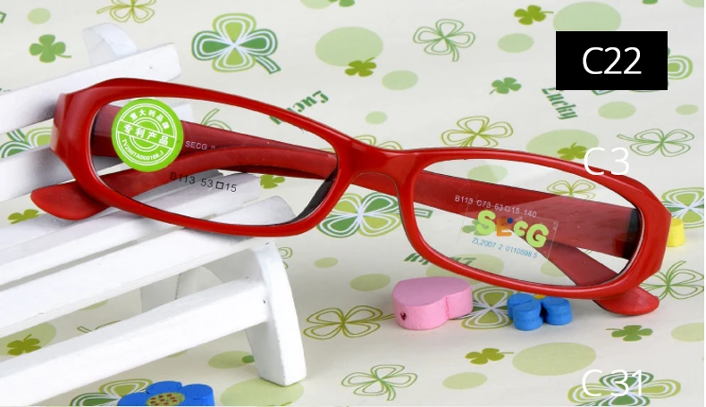 SECG Unisex Youth's Eyeglasses Front View