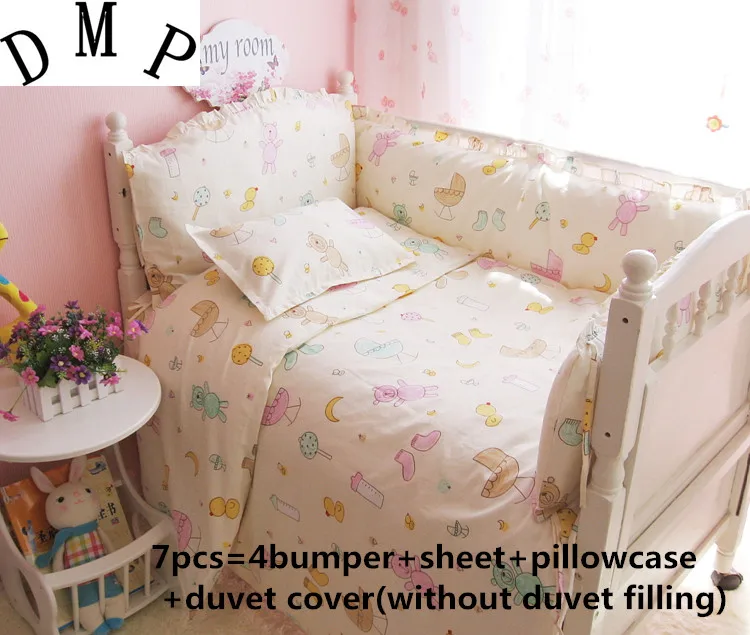 Promotion! 6/7PCS Crib Sets High Quality Cotton Baby Bedding Sets,Cute Animal Paradise,Duvet Cover,120*60/120*70cm
Promotion! 6/7PCS Crib Sets High Quality Cotton Baby Bedding Sets,Cute Animal Paradise,Duvet Cover,120*60/120*70cm