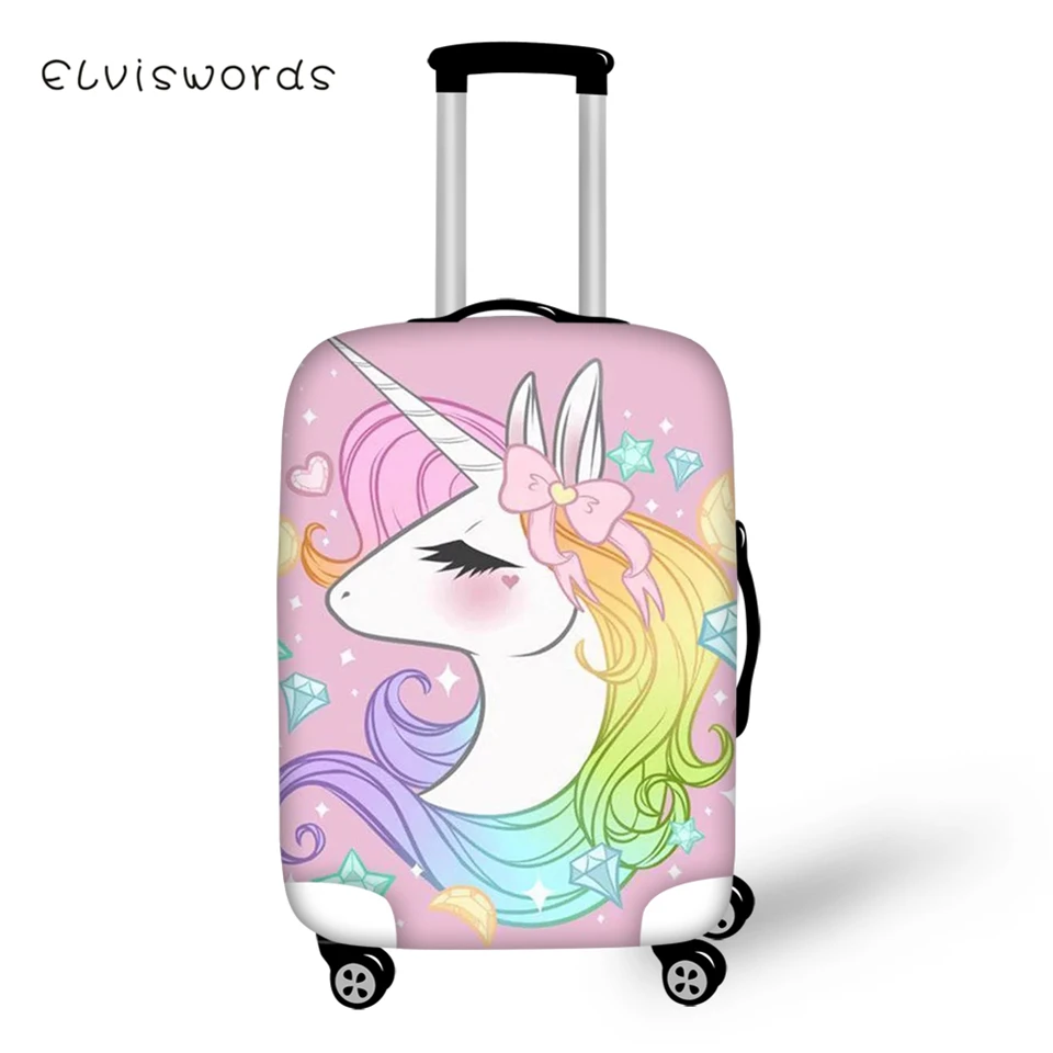 ELVISWORDS Protective Suitcase Cover Cartoon Unicorn Horse Prints Elastic Dustproof Luggage Cover Waterproof Luggage Accessories
ELVISWORDS Protective Suitcase Cover Cartoon Unicorn Horse Prints Elastic Dustproof Luggage Cover Waterproof Luggage Accessories