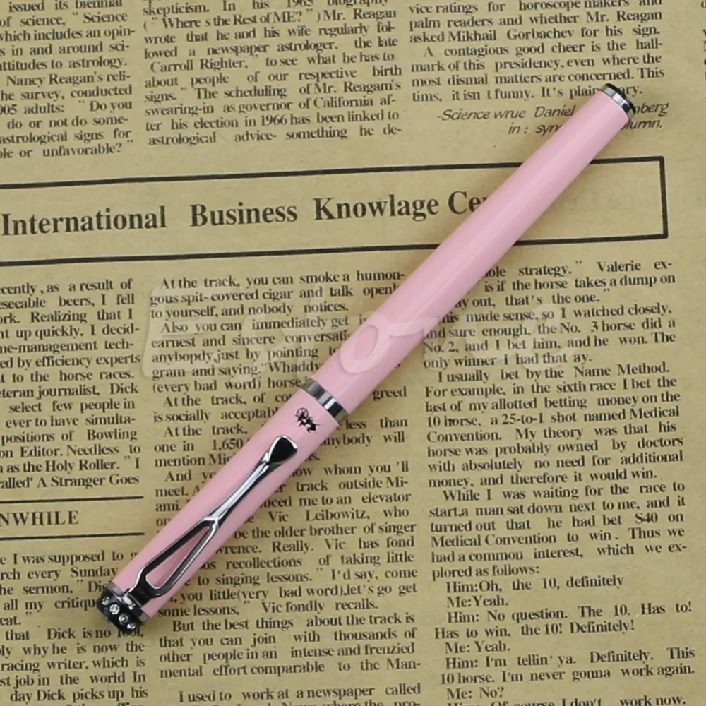 Better Jinhao 301 Pink Luminous Diamond Hat metal Fountain Pen Fine Nib school student office supply Stationery
Better Jinhao 301 Pink Luminous Diamond Hat metal Fountain Pen Fine Nib school student office supply Stationery