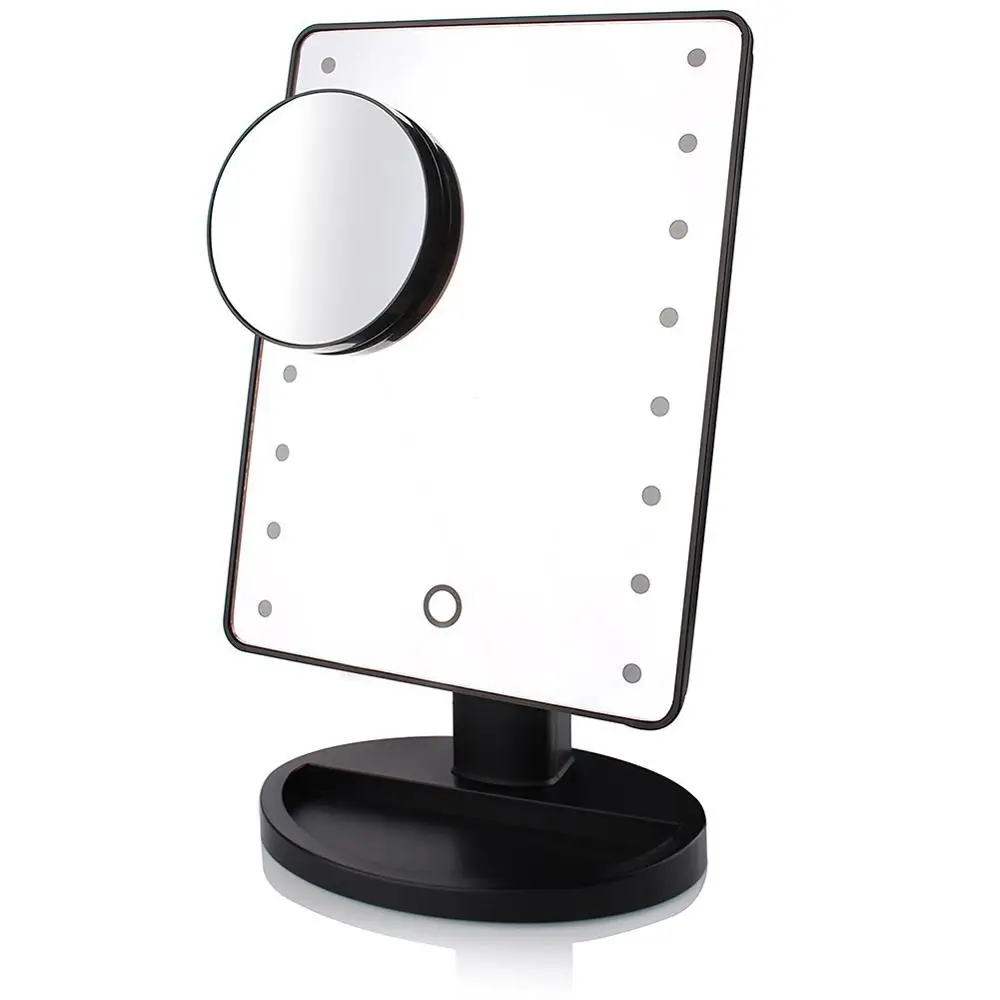 LED Make Up Mirror 16 Light Bulbs Illuminated Vanity Cosmetic Beauty Mirror with 10x Magnifying Mirrors Cosmetic Tool
LED Make Up Mirror 16 Light Bulbs Illuminated Vanity Cosmetic Beauty Mirror with 10x Magnifying Mirrors Cosmetic Tool