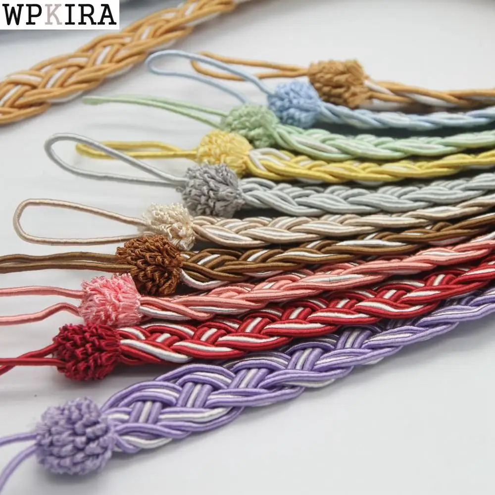 1pc Braided Satin Rope Curtain Tie Back Braided Curtain Tied Rope Strap Decorative Lanyard Hanging Tying Bandage Home A070
1pc Braided Satin Rope Curtain Tie Back Braided Curtain Tied Rope Strap Decorative Lanyard Hanging Tying Bandage Home A070