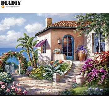 DIY 5D Diamond Mosaic Diamond Painting Cross Stitch Seaside landscape Kit Diamonds Embroidery round Drill Home Decoration
DIY 5D Diamond Mosaic Diamond Painting Cross Stitch Seaside landscape Kit Diamonds Embroidery round Drill Home Decoration