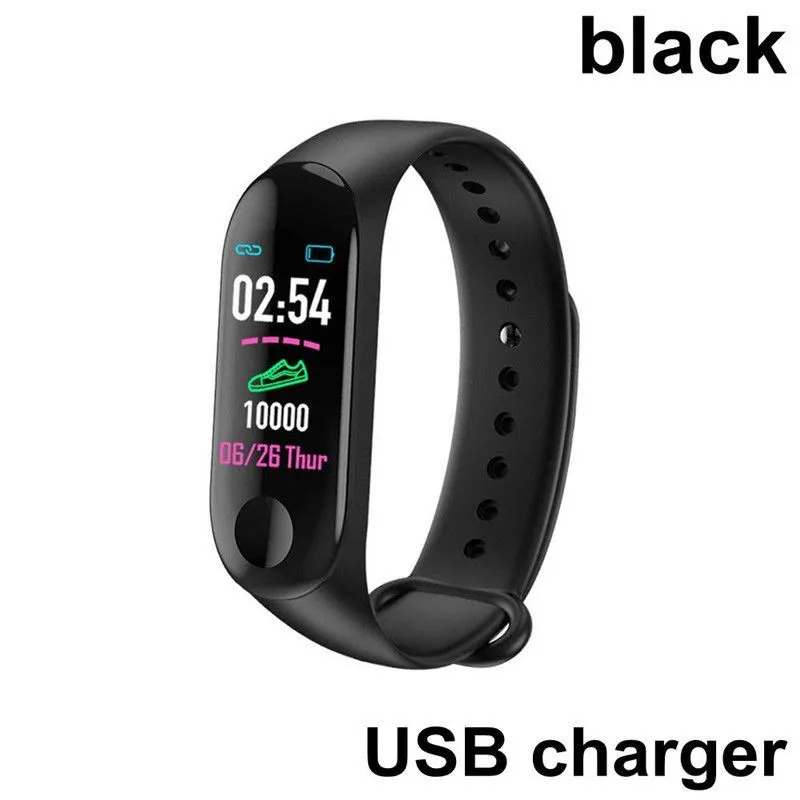 M3 IP68 Waterproof Smart Bracelet Fitness Watch Heart Rate Monitor Message Reminder Pedometer For Android iOS Smartphone
M3 IP68 Waterproof Smart Bracelet Fitness Watch Heart Rate Monitor Message Reminder Pedometer For Android iOS Smartphone
