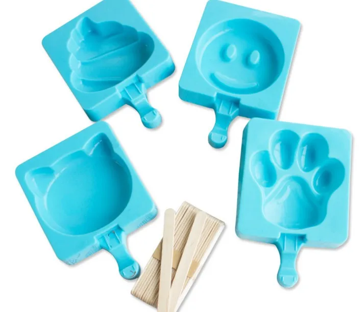 50sets/lot, Cartoon DIY Silicone Ice lolly Mold Molds Popsicle Maker Holder Frozen Ice Mould with Popsicle Sticks Kitchen Tools
50sets/lot, Cartoon DIY Silicone Ice lolly Mold Molds Popsicle Maker Holder Frozen Ice Mould with Popsicle Sticks Kitchen Tools