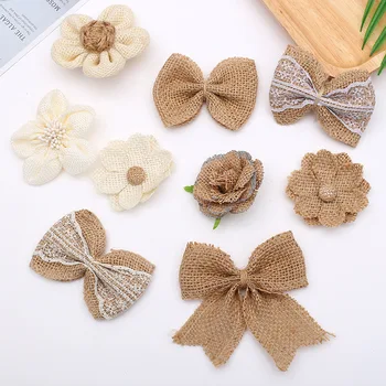 9 pcs/lot Natural Jute Hessian Bow Flower Handmade Burlap Rose Vintage Wedding Decoration Party Hat Craft DIY Party Decoration
9 pcs/lot Natural Jute Hessian Bow Flower Handmade Burlap Rose Vintage Wedding Decoration Party Hat Craft DIY Party Decoration