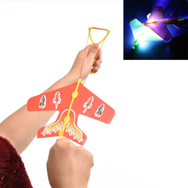 1 Pcs LED Light Elastic Airplane DIY Model Arrow Rocket Flying Toy Party Gift Toys For Children Kids Hot Sales 2019
1 Pcs LED Light Elastic Airplane DIY Model Arrow Rocket Flying Toy Party Gift Toys For Children Kids Hot Sales 2019
