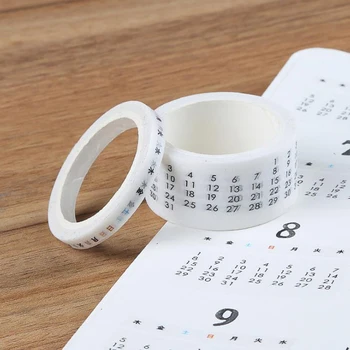 2 Pcs/pack Cute Date Week Calendar Paper Washi Tape Planner Masking Tape Journal Scrapbooking Label Stickers Stationary
2 Pcs/pack Cute Date Week Calendar Paper Washi Tape Planner Masking Tape Journal Scrapbooking Label Stickers Stationary