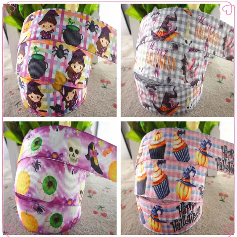1" 25mm 5 Yards Halloween Printed Grosgrain Ribbons DIY Hairbows Handmade 100% Polyester Soft Grosgrain Ribbons 18081802
1" 25mm 5 Yards Halloween Printed Grosgrain Ribbons DIY Hairbows Handmade 100% Polyester Soft Grosgrain Ribbons 18081802