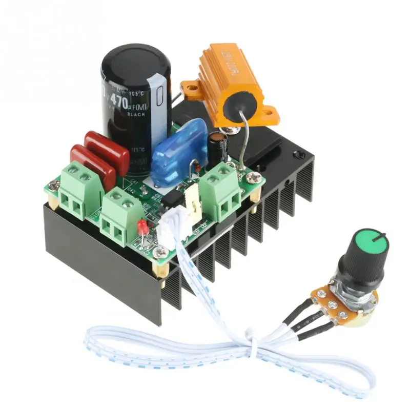 1 PC 400W Brush Motor Speed Controller Motor Speed Controller DM-1105S-L12V 24V 48V 110V Motor speed Governor
1 PC 400W Brush Motor Speed Controller Motor Speed Controller DM-1105S-L12V 24V 48V 110V Motor speed Governor