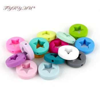 TYRY.HU Star Silicone Bead Teething Beads 30pc Baby Teething Toys Diy Food Grade Silicone Beads Nurse Necklace Accessories
TYRY.HU Star Silicone Bead Teething Beads 30pc Baby Teething Toys Diy Food Grade Silicone Beads Nurse Necklace Accessories