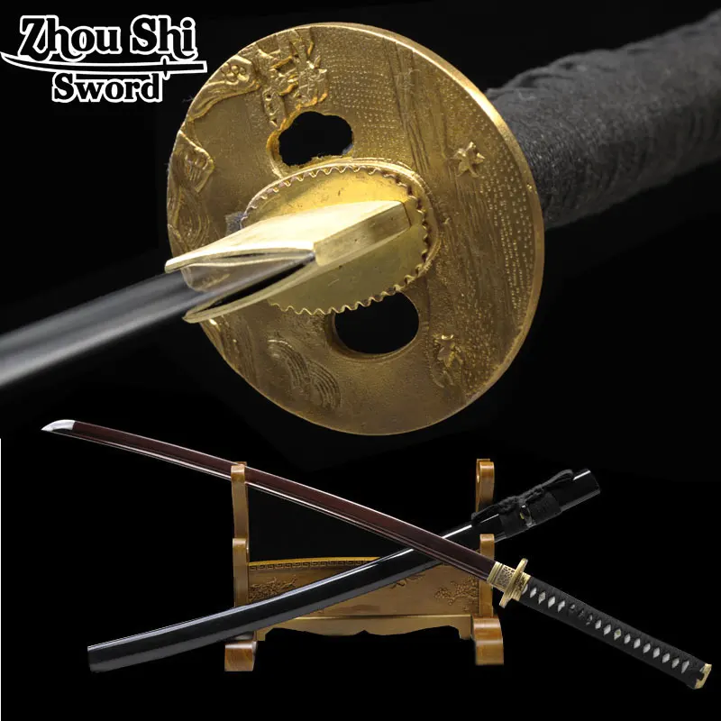 rRetro metal Crafts Katana Samurai Japanese All copper Tsuba 1060 high Carbon steel Handmade katana sword Practical Sharp
rRetro metal Crafts Katana Samurai Japanese All copper Tsuba 1060 high Carbon steel Handmade katana sword Practical Sharp