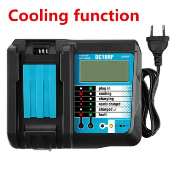 14.4V-18V Power Tool Li-Ion Battery LCD Screen Charger for Makita 14.4V to 18V BL1830 BL1815 BL1430 DC14SA DC18SC DC18RC 3.5A
14.4V-18V Power Tool Li-Ion Battery LCD Screen Charger for Makita 14.4V to 18V BL1830 BL1815 BL1430 DC14SA DC18SC DC18RC 3.5A