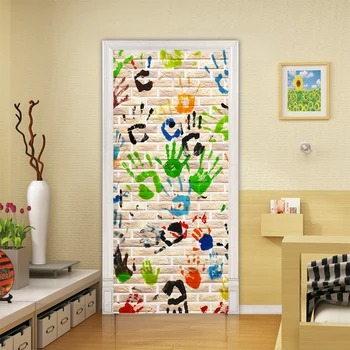 Modern Creative Door Sticker 3D Color Fingerprint Graffiti Wallpaper Kids Bedroom PVC Self-Adhesive Waterproof Home Decor Decals
Modern Creative Door Sticker 3D Color Fingerprint Graffiti Wallpaper Kids Bedroom PVC Self-Adhesive Waterproof Home Decor Decals