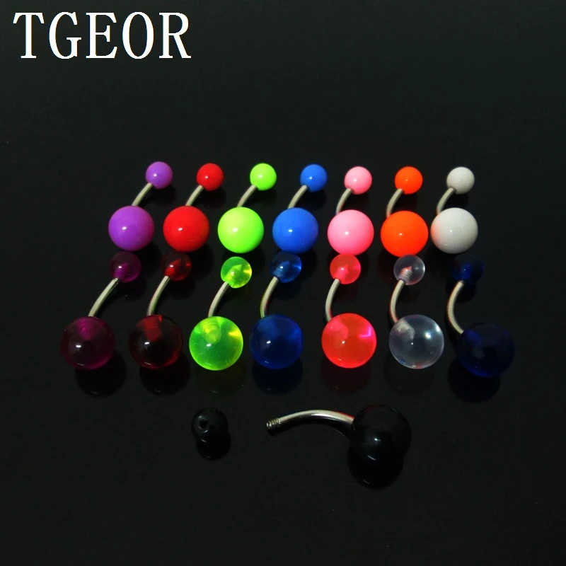 Hot wholesale 100pcs plain ball acrylic mixed colors belly button ring banana curved barbell navel ring free shipping
Hot wholesale 100pcs plain ball acrylic mixed colors belly button ring banana curved barbell navel ring free shipping
